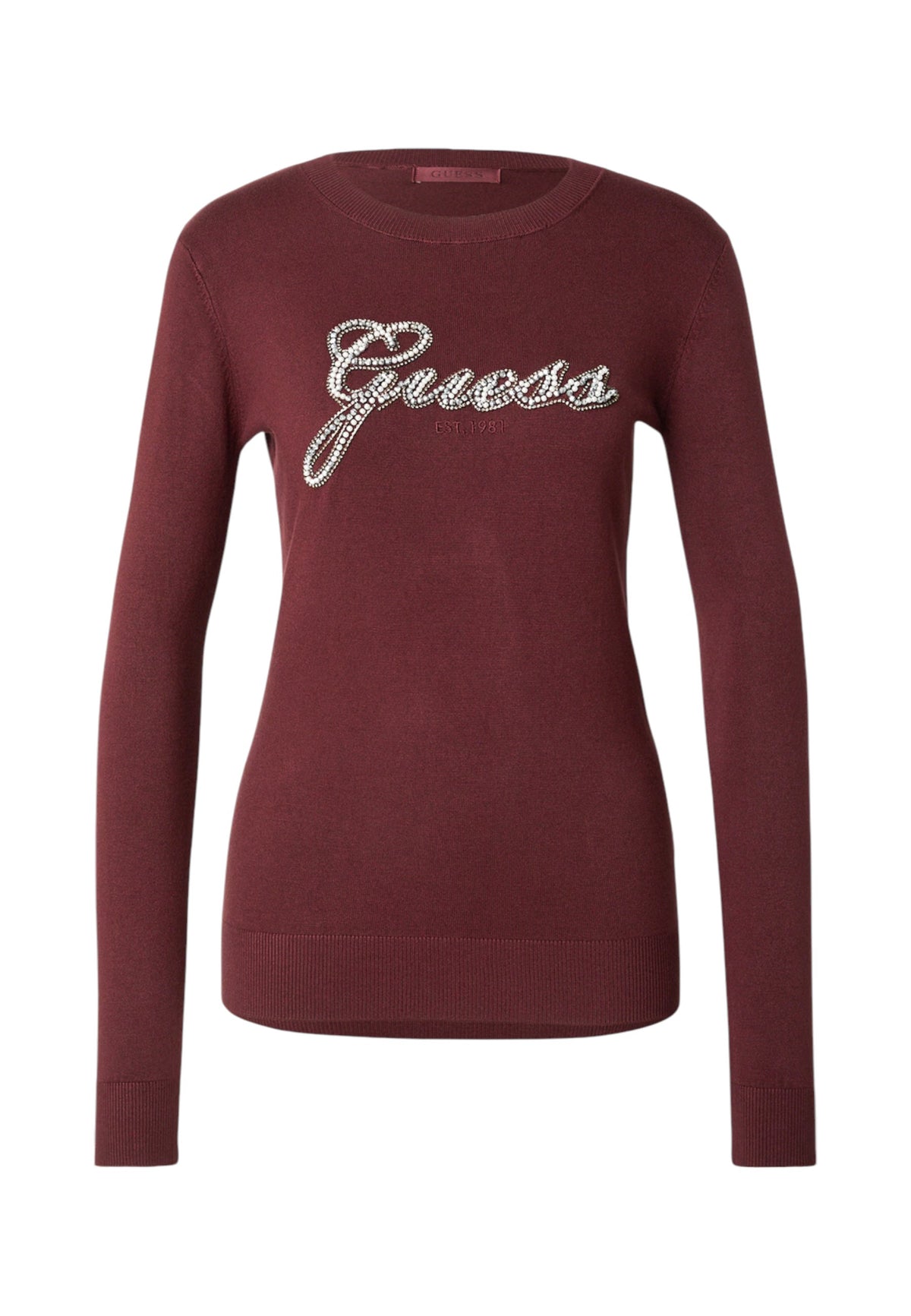 Maglione A Girocollo Donna Guess Logo Georgia W6BR53Z1454