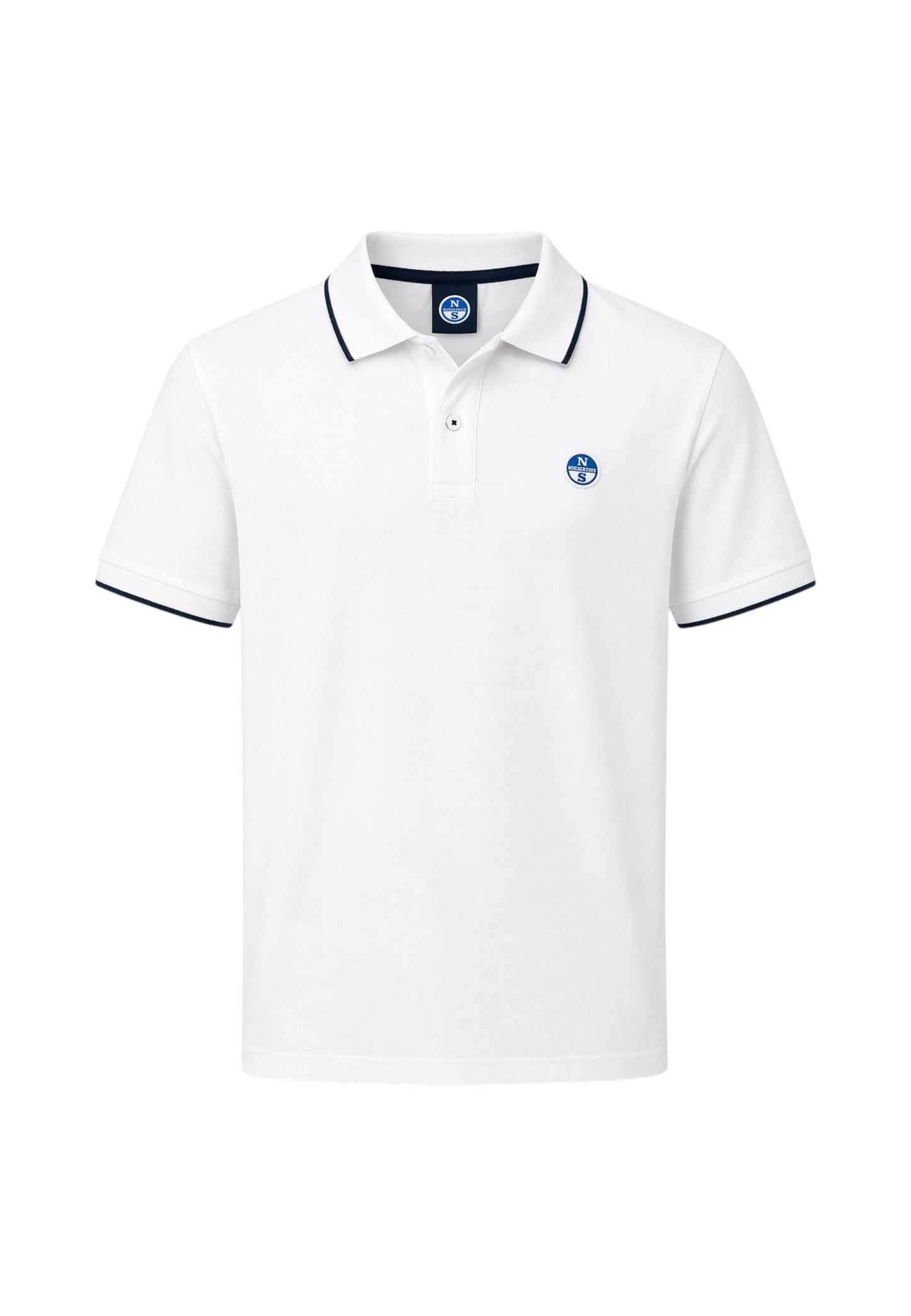 Polo Manica Corta Uomo North Sails Con Collo A Contrasto Rigato  692464