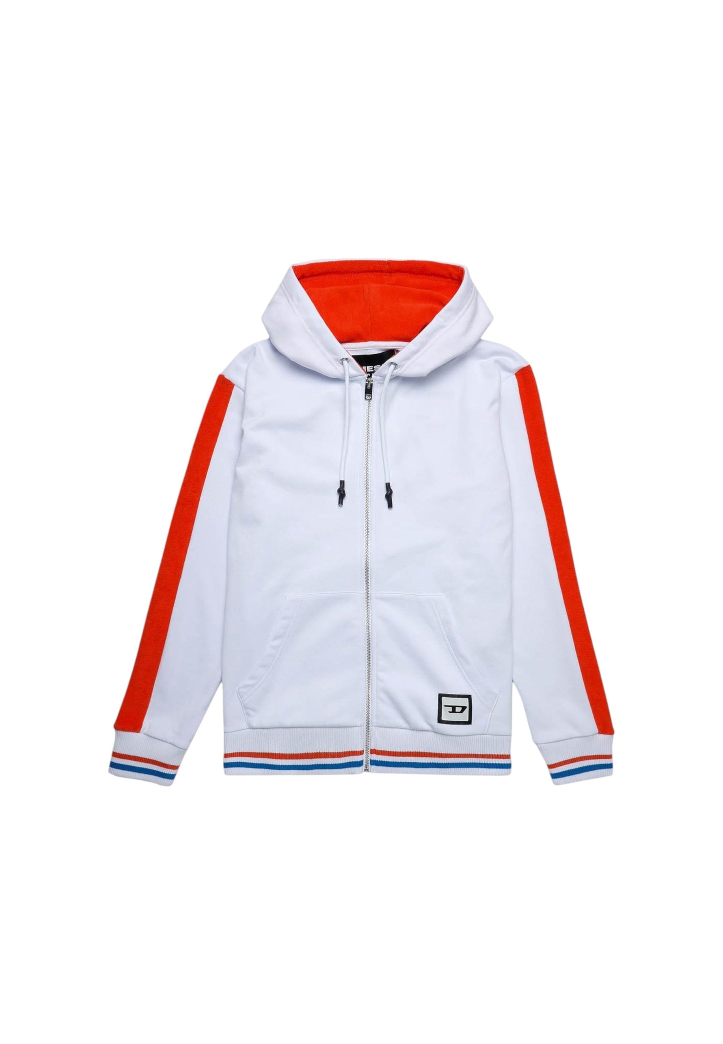 Felpa Con Zip Uomo Diesel Con Cappuccio  A030650BFAA