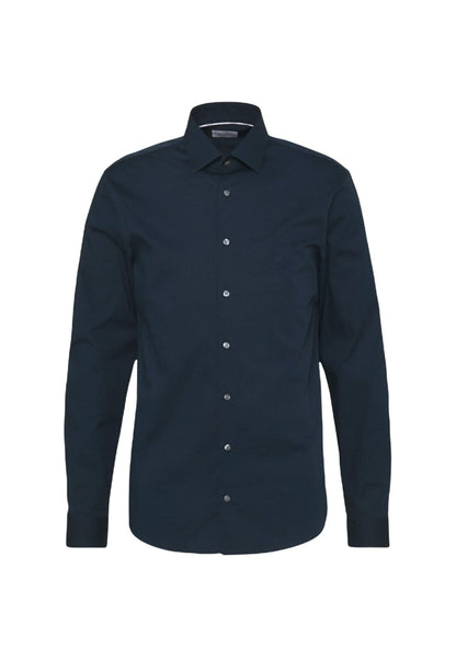 Camicia Manica lunga Uomo Calvin klein  Poplin Stretch Slim K10K108229