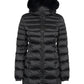 Piumino Lungo Donna Refrigiwear Con Cappuccio In Pelliccia Long Mead Fur Jacket 25AIW98118RA0035
