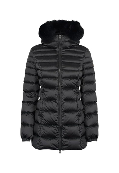 Piumino Lungo Donna Refrigiwear Con Cappuccio In Pelliccia Long Mead Fur Jacket 25AIW98118RA0035