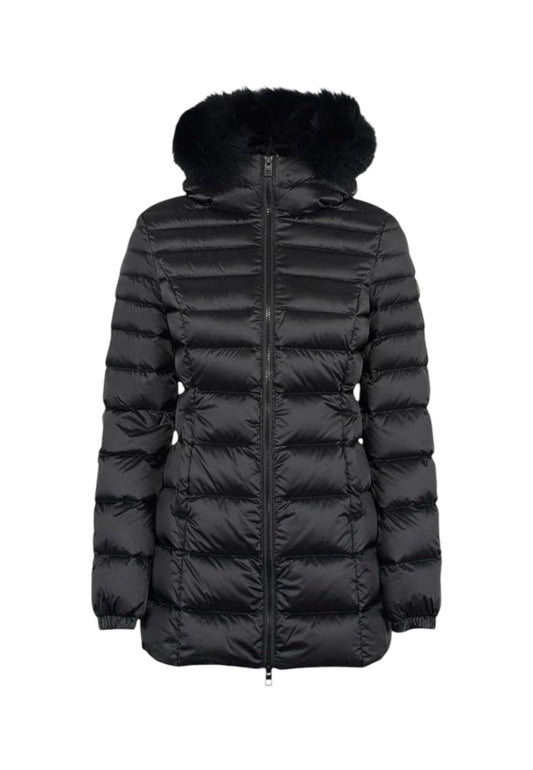 Piumino Lungo Donna Refrigiwear Con Cappuccio In Pelliccia Long Mead Fur Jacket 25AIW98118RA0035