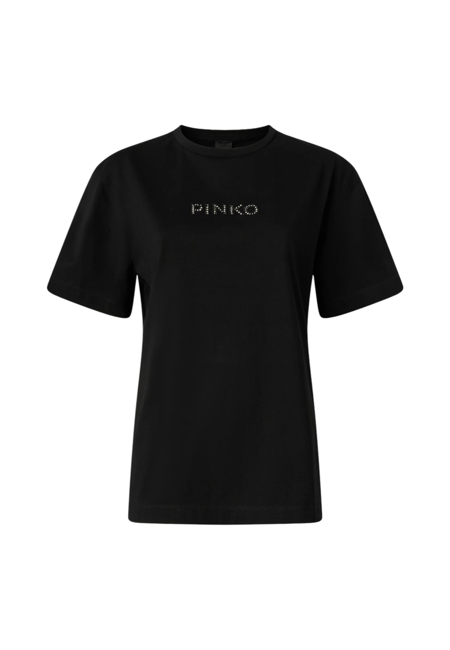T-Shirt Manica Corta Donna Pinko Con Logo Love Birds Ricamo Strepitoso 105526A33S