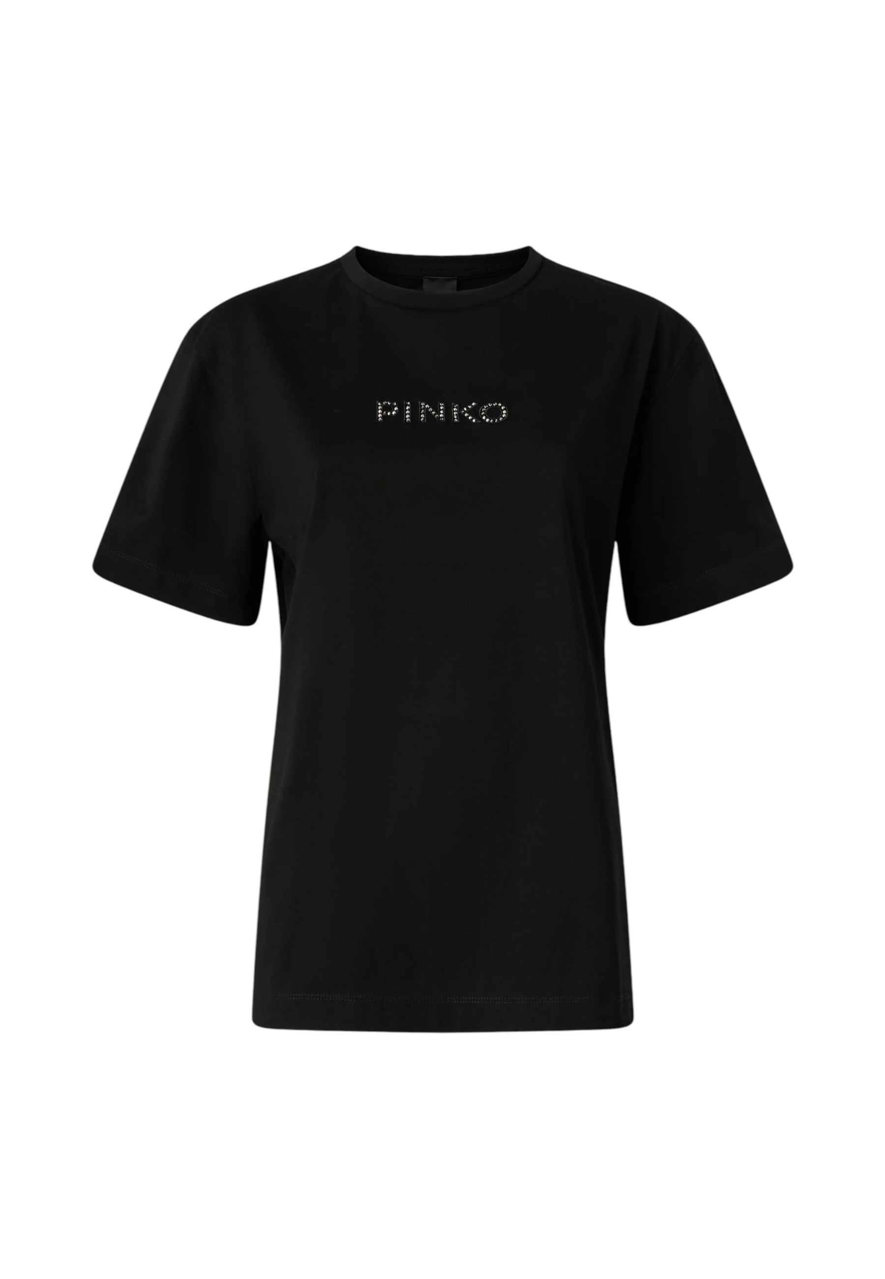 T-Shirt Manica Corta Donna Pinko Con Logo Love Birds Ricamo Strepitoso 105526A33S
