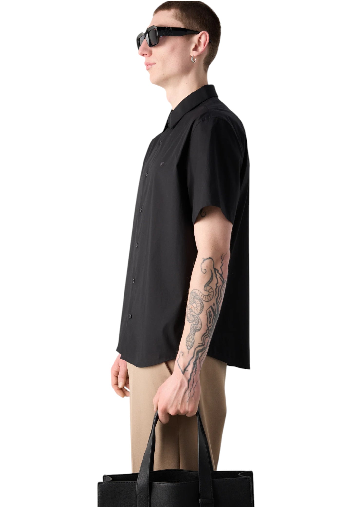Camicia Manica Corta Uomo Calvin klein   LV04LB125G