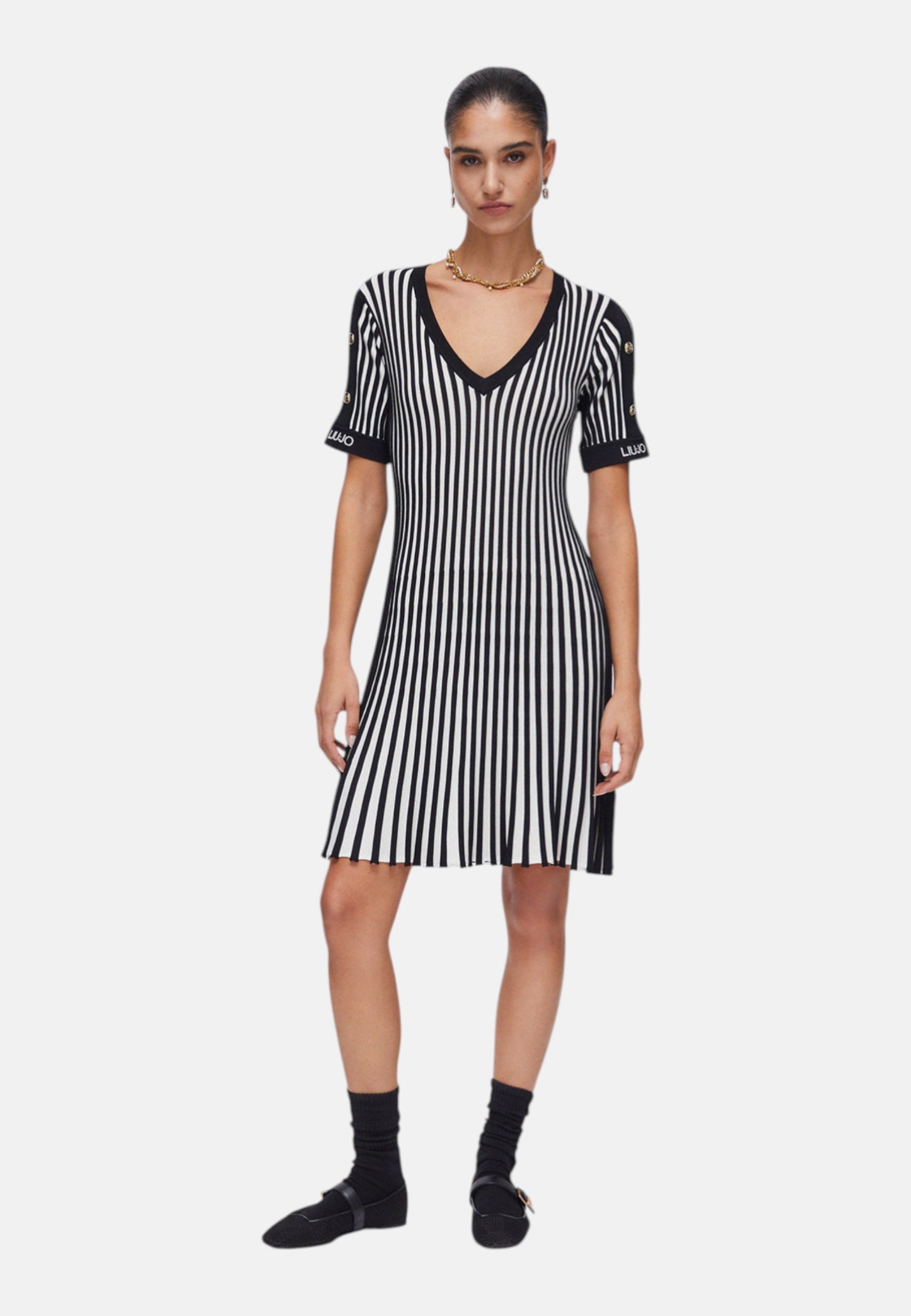 Vestito Corto Donna Liu Jo In Maglia Eco Line TA6062MS55N