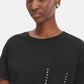 T-Shirt Manica Corta Donna Liu Jo Lj Studs Breast Eco Line WA6372JS923