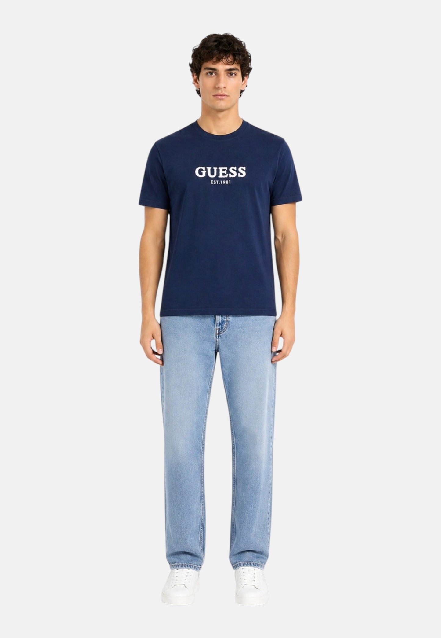 T-Shirt Manica Corta Uomo Guess  uess Logo Contrast Stit M6GI16K3032