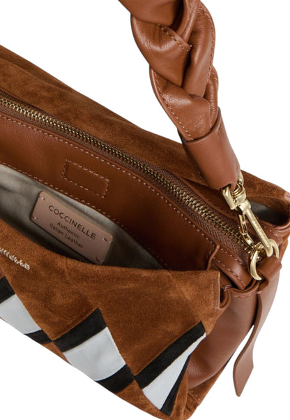 Borsa A Spalla Donna Coccinelle  Boheme New Geomet.Patch E1T66580101