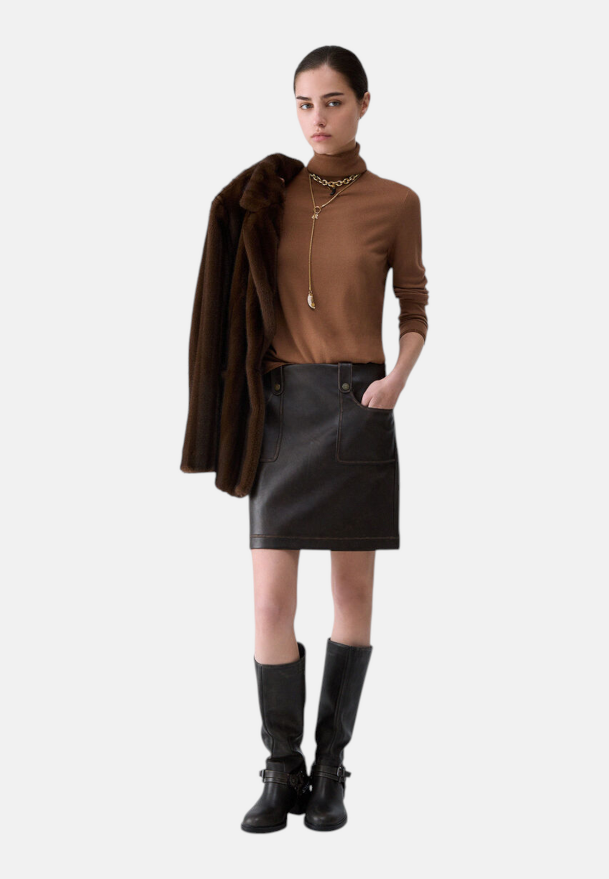Maglione Collo Alto Donna Liu Jo Basic Fit  WF6013MS49I