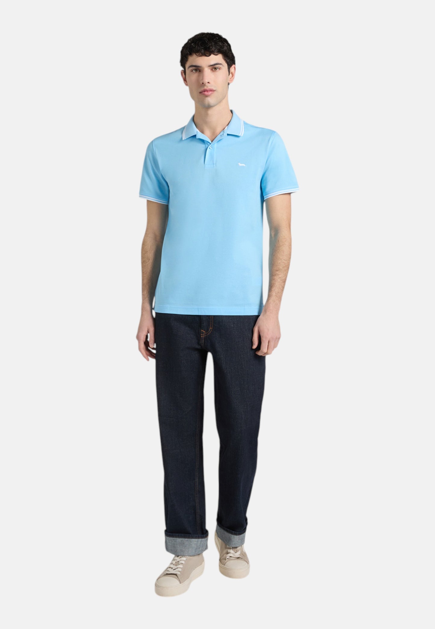 Polo Manica Corta Uomo Harmont & Blaine Con Righini A Contrasto  LNQ010021148