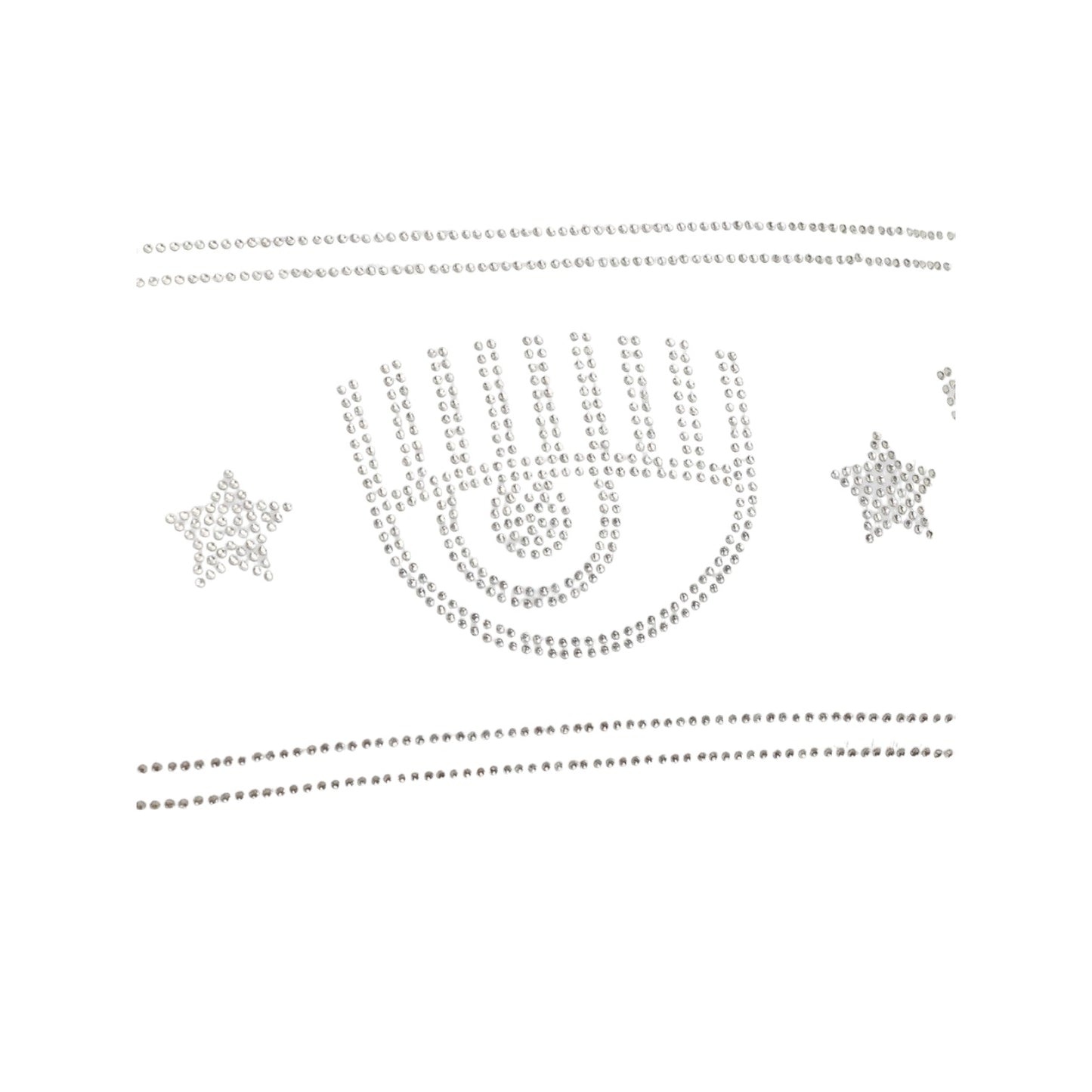 T-Shirt Manica Corta Donna Chiara Ferragni  Maxi Logomania Strass 74CBHG02CJG01