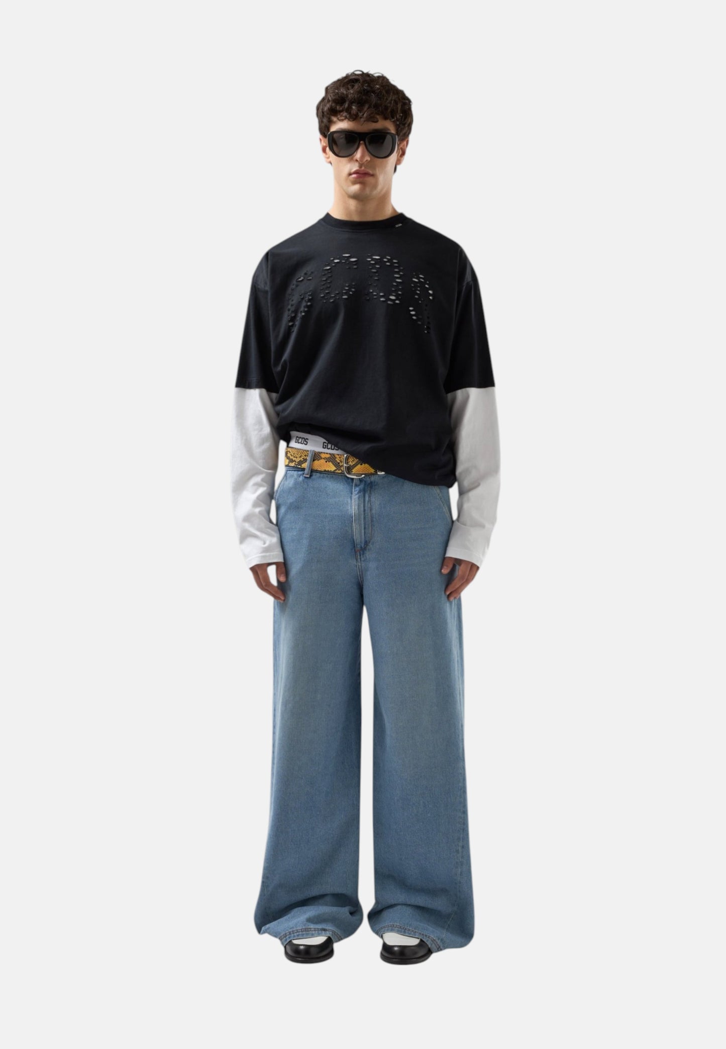 T-Shirt Manica lunga Uomo Gcds   C1MBQC077J080