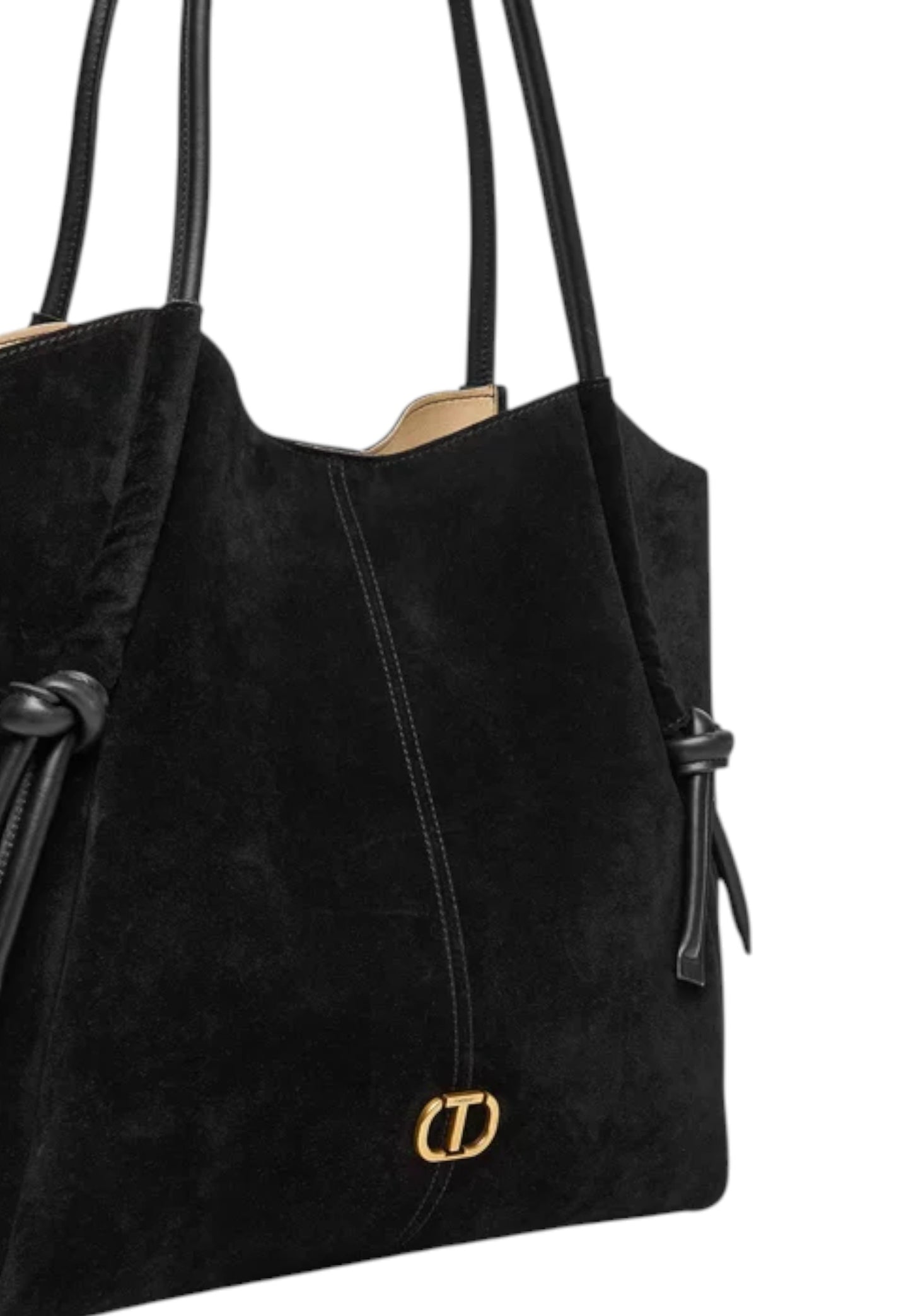 Borsa A Spalla Donna Twinset Tote In Pelle Grande Doppio Manico Con Nodo  252TD8350