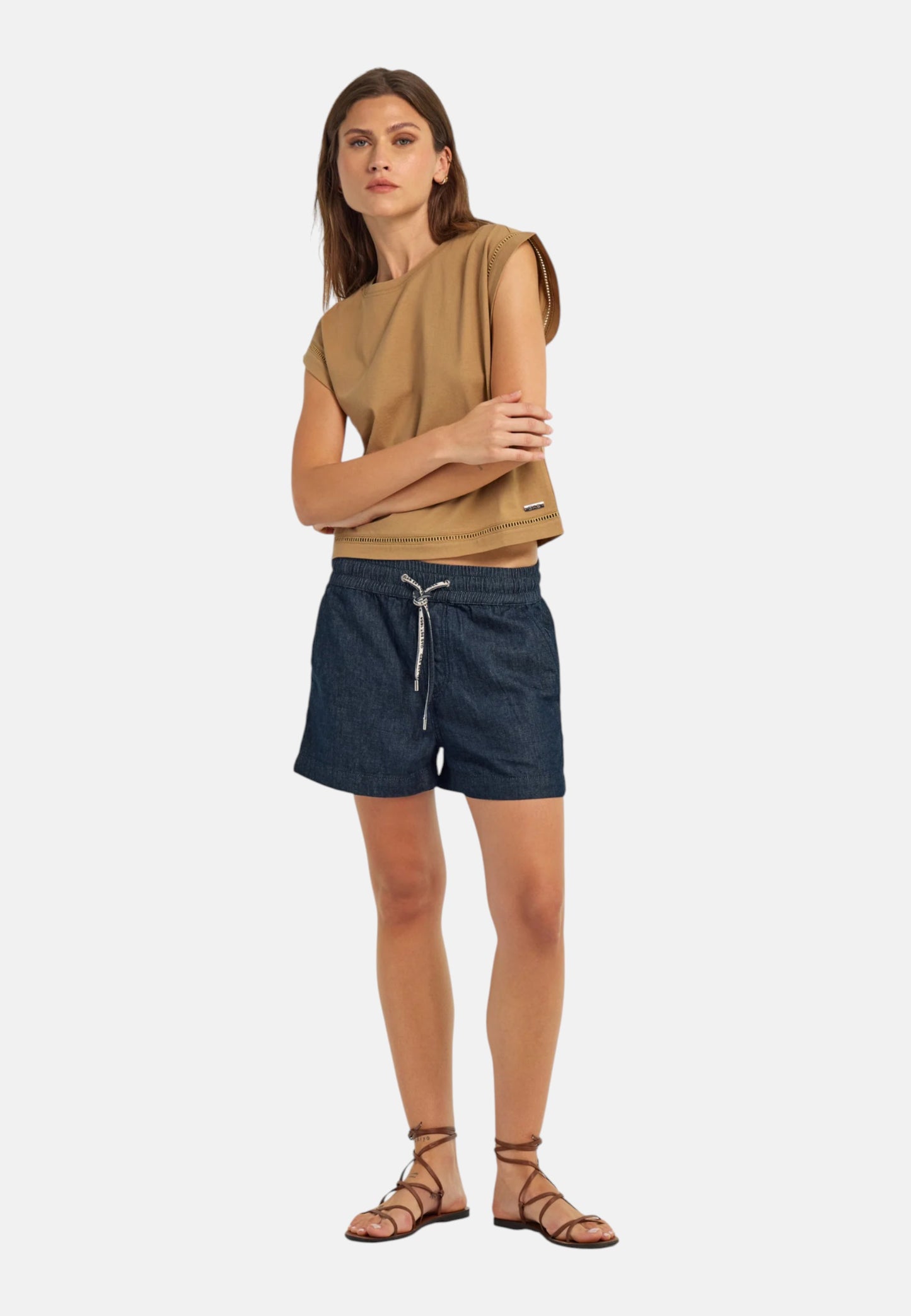 Pantaloncini Jeans Donna Gas Raw Rinse Erim Short 375200020162
