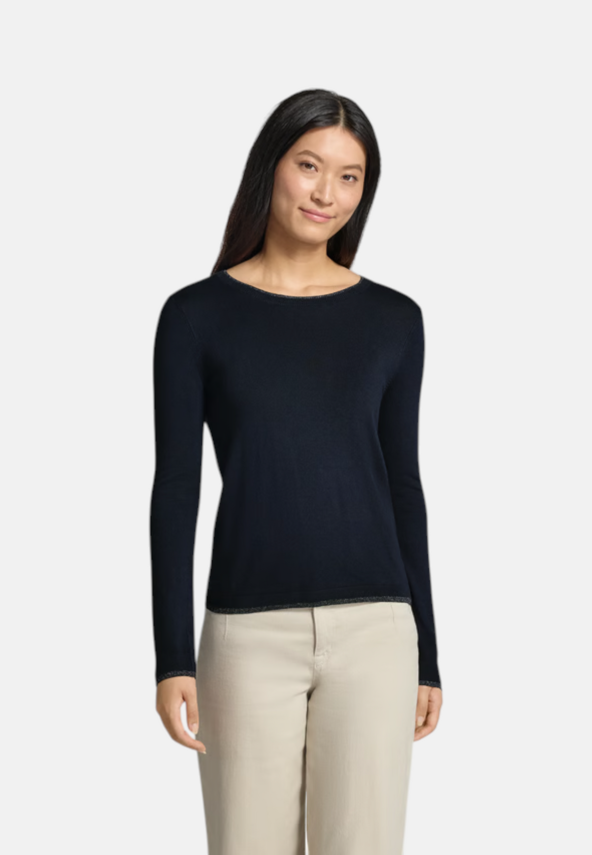 Maglia A Girocollo Donna Liu Jo Basic Fit  WF6015MS49I