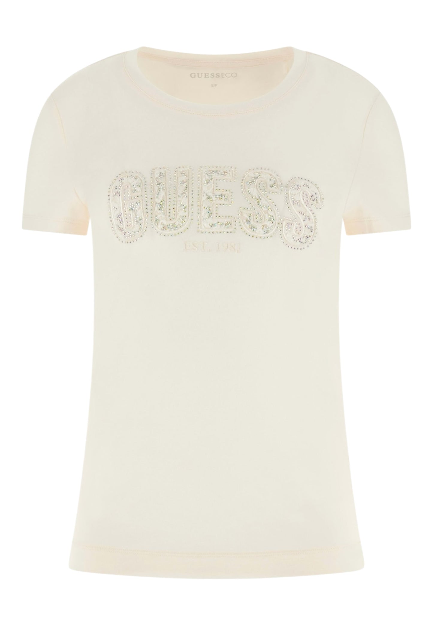 T-Shirt Manica Corta Donna Guess  Logo Lace W5GI04J1314