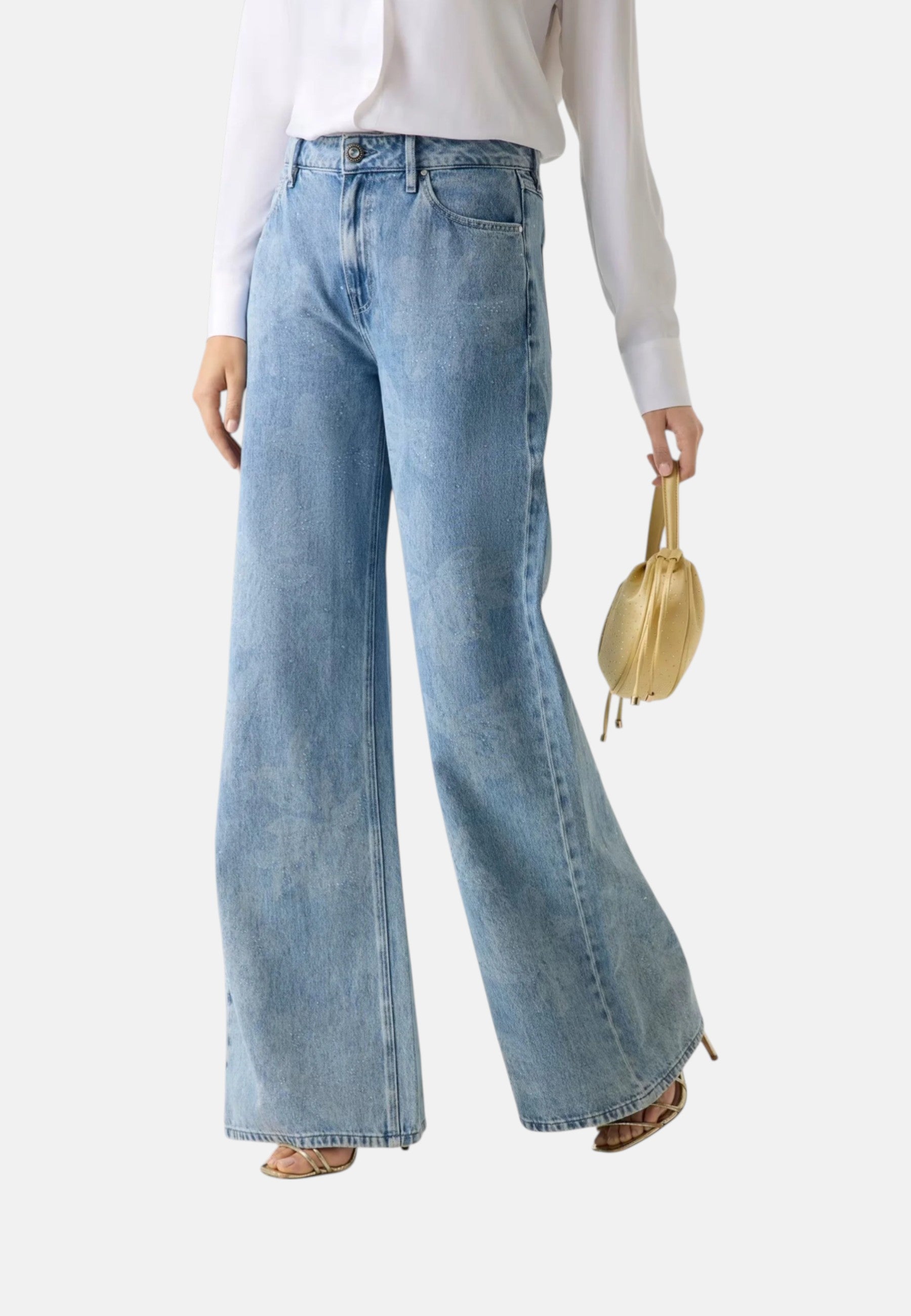 Jeans Wide Leg Donna Guess  Bellflower W6RA82D3Y0H