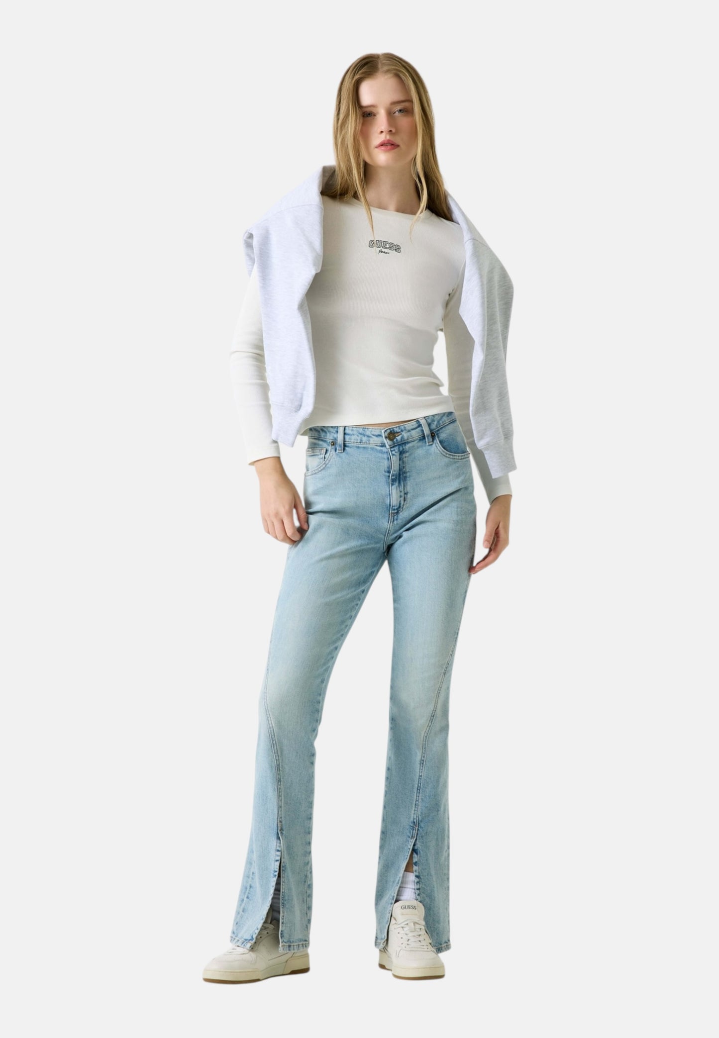 T-Shirt Manica lunga Donna Guess Slim Gj Embro W6RP22KA0H1