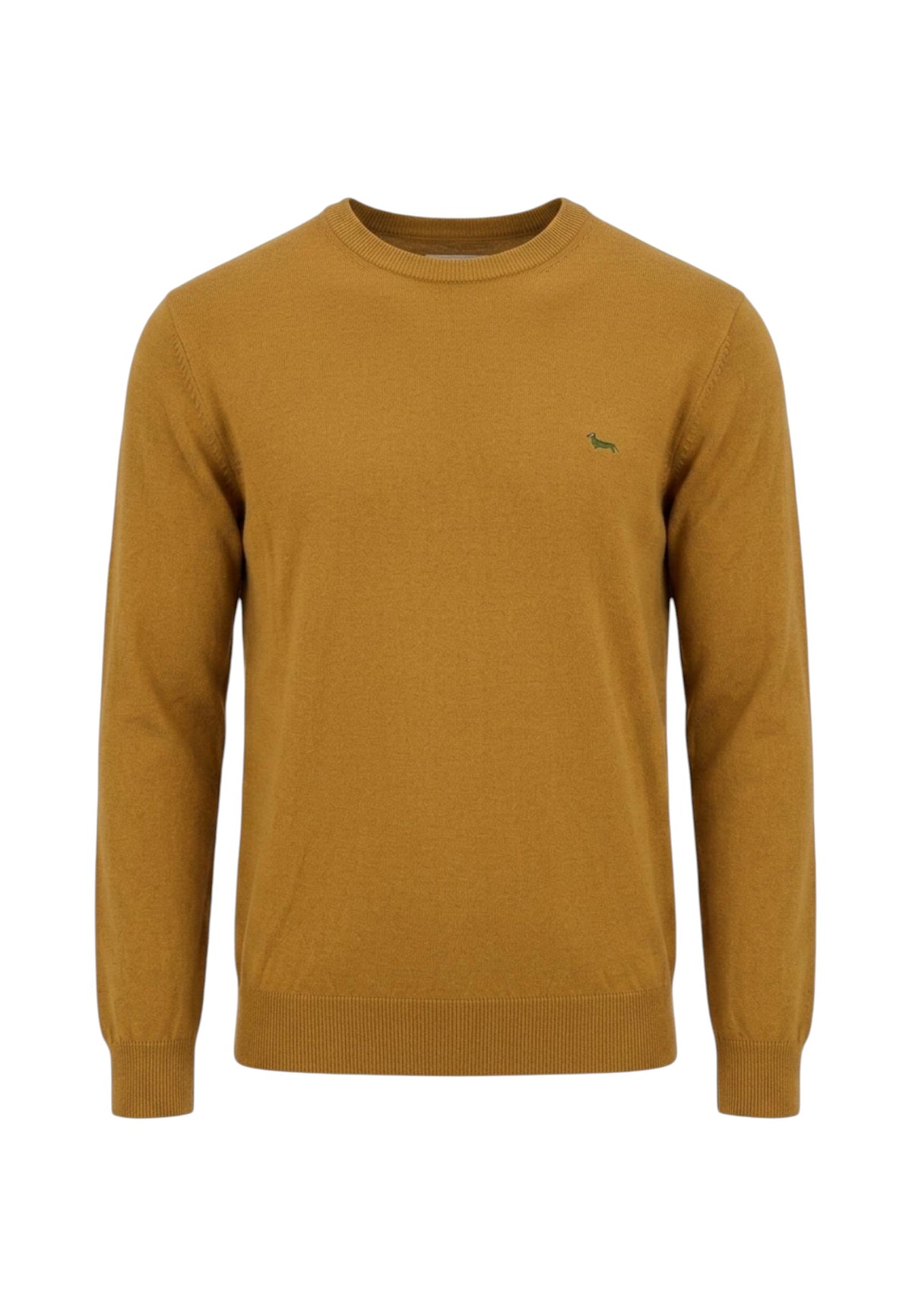 Maglia A Girocollo Uomo Harmont & Blaine Misto cotone e lana, Regular Fit, Finiture a costine, Made in Italy, Logo Harmont & Blaine  HRR012030788