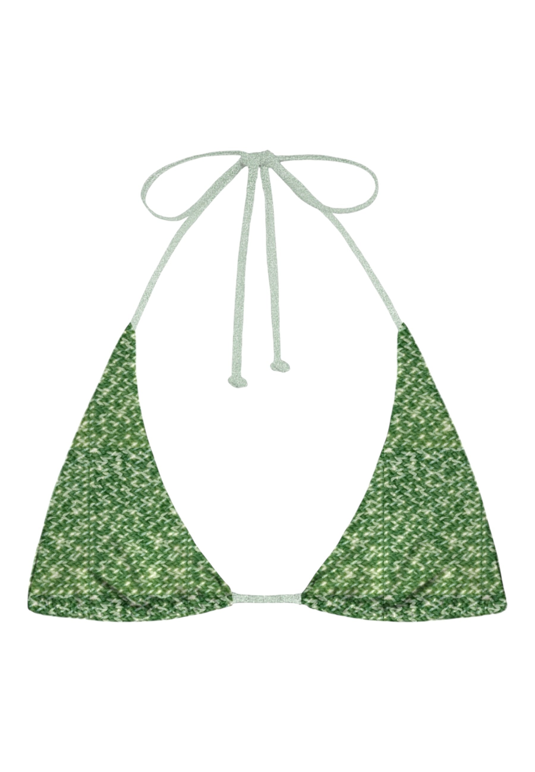 Bikini Pezzo Sopra Donna Mc2 Saint Barth Triangle Regolabile, Crochet, Lurex Guiana GUIA003