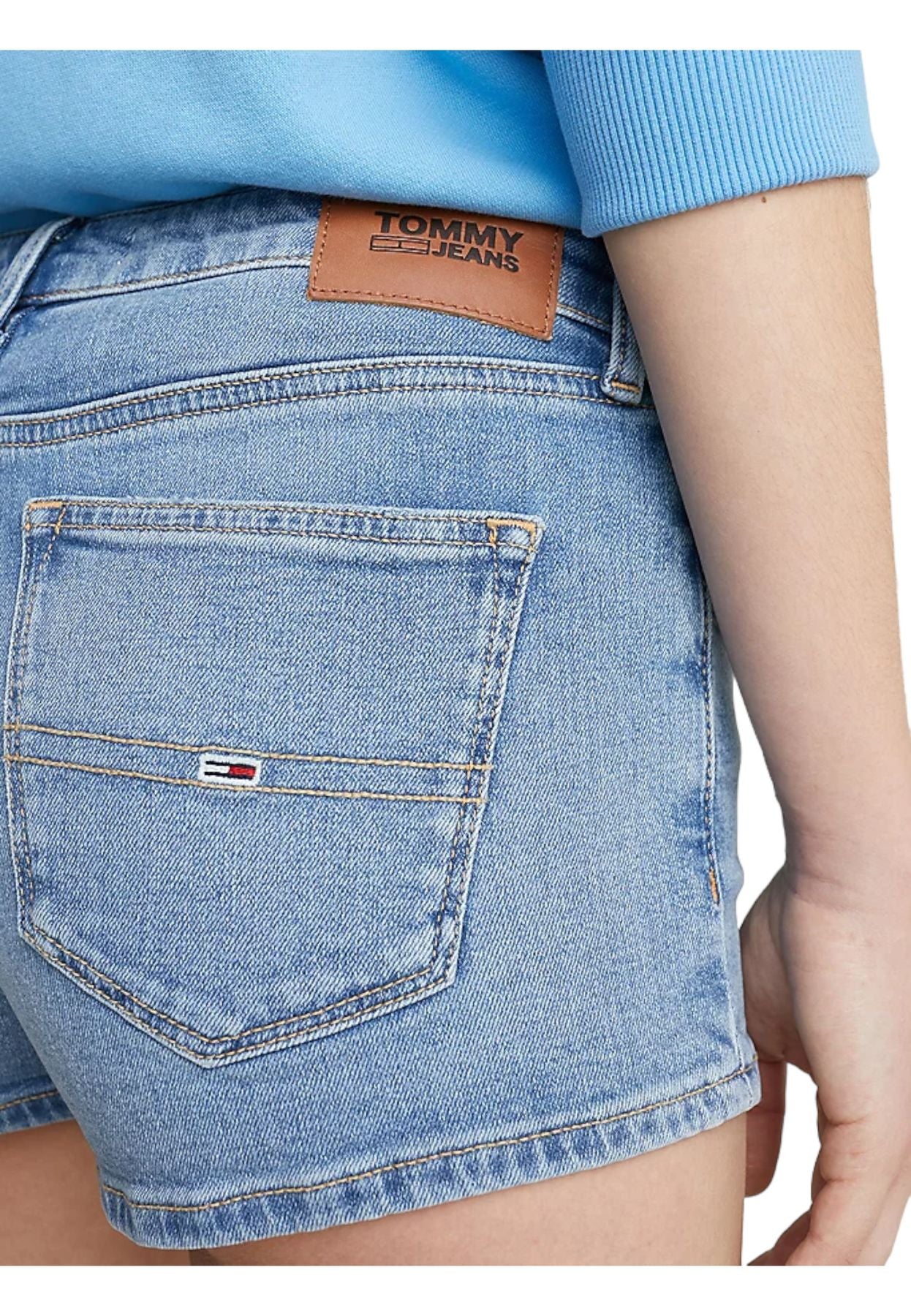 Pantaloncini Jeans Donna Tommy Jeans  Nora Mr Skinny Short Bg0114 DW0DW15604