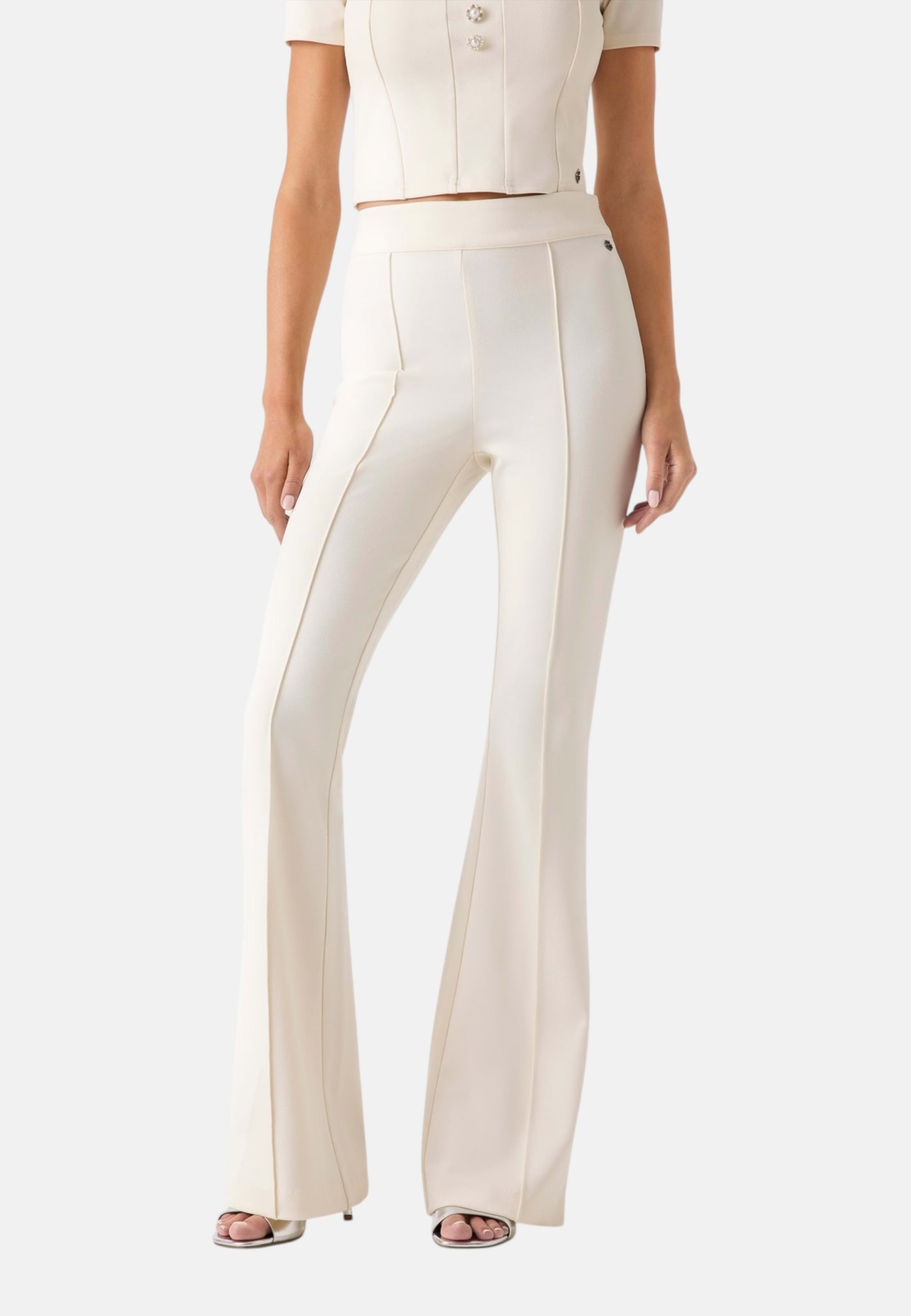 Pantaloni Flare Fit Donna Guess  New Flared Evelina W4YB01KCBO2
