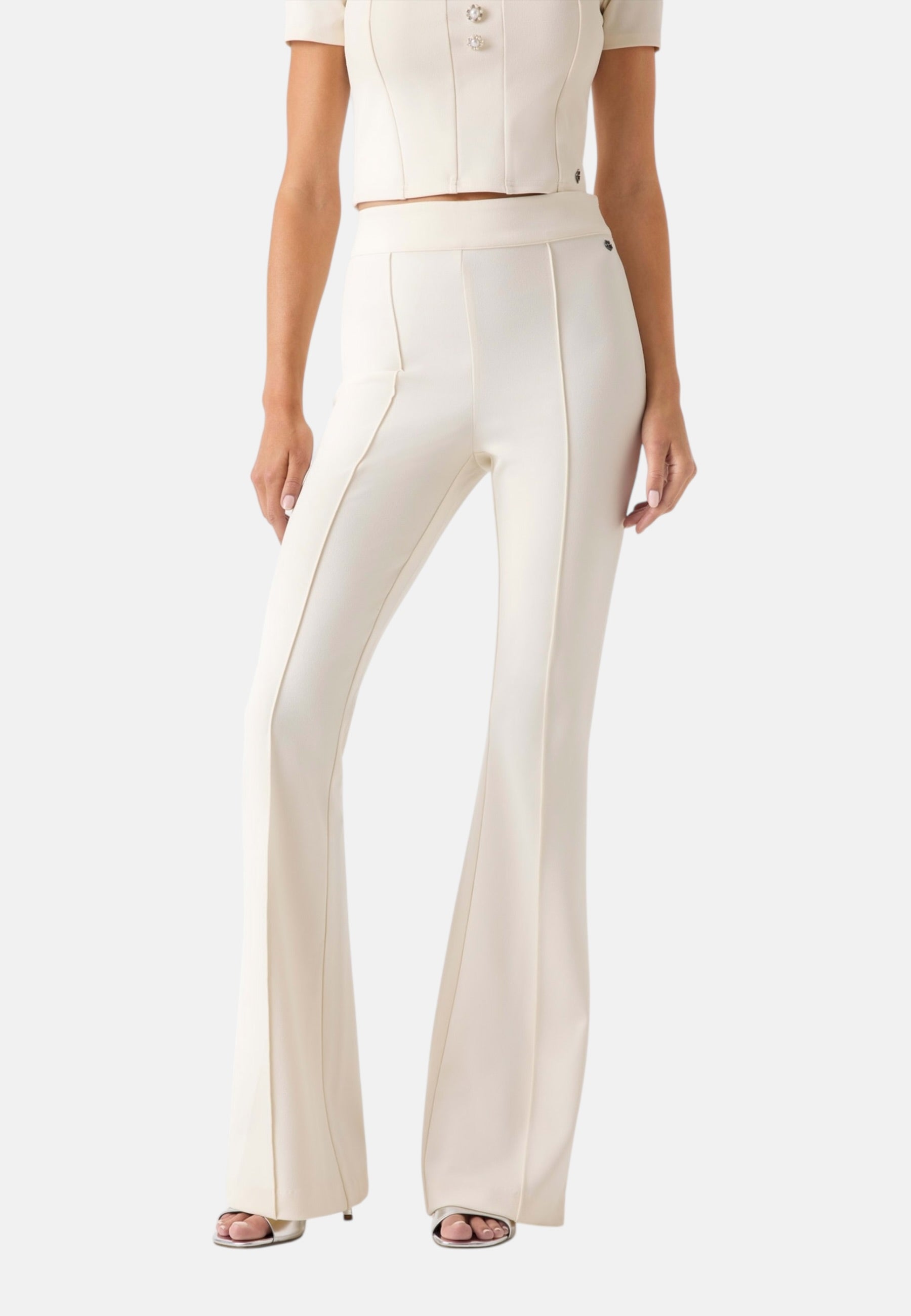 Pantaloni Flare Fit Donna Guess  New Flared Evelina W4YB01KCBO2