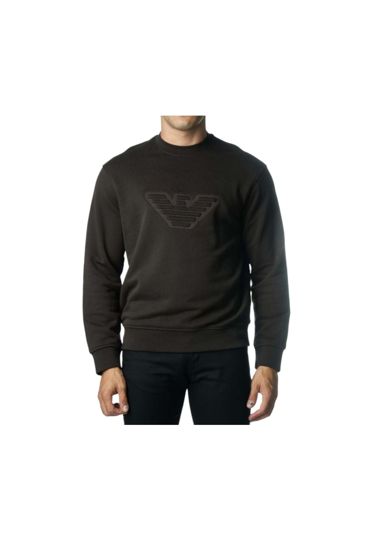 Felpa A Girocollo Uomo Emporio Armani   6R1MG51JWPZ