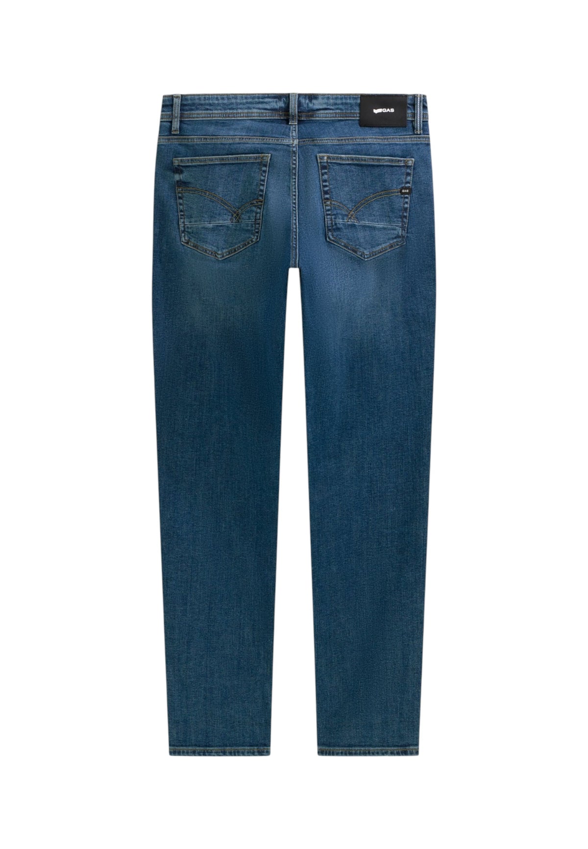 Jeans Slim Fit Uomo Gas Stone Wash Medium Blue + Light Alex Chino 360828030376