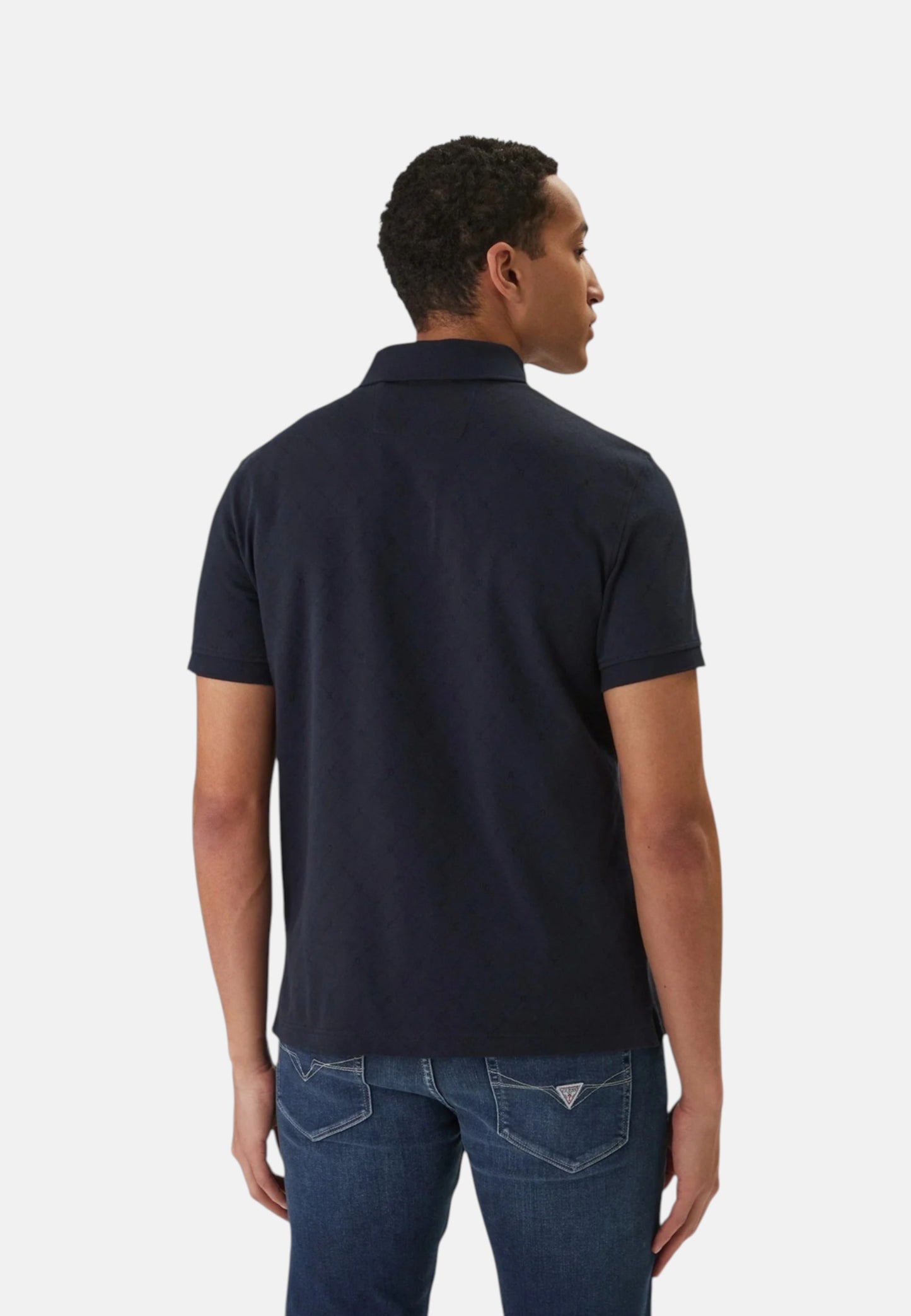 Polo Manica Corta Uomo Guess  Jacquard Allover Polo M6RP05KD181