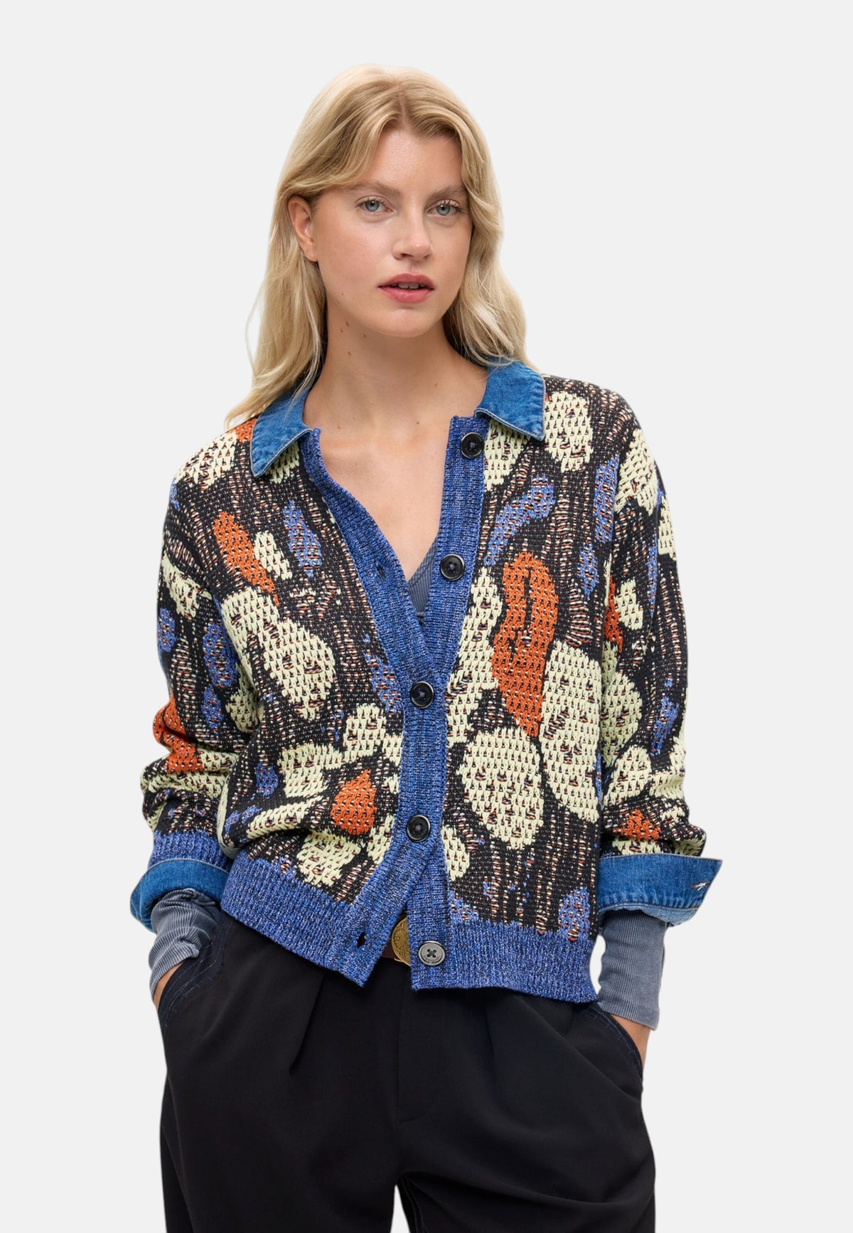 Maglione  Donna Desigual  Jers Vinil 26WWJF47