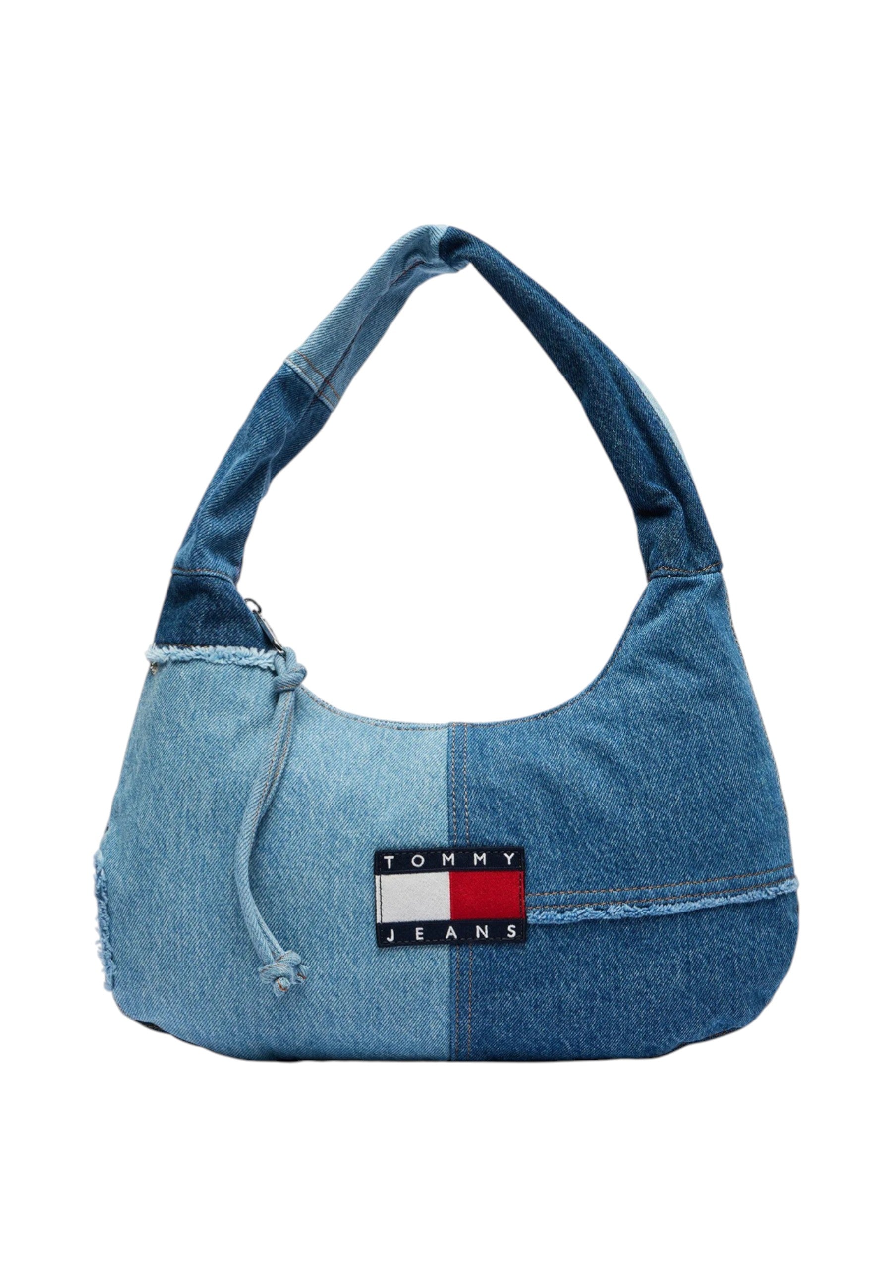 Borsa A Spalla Donna Tommy Hilfiger  Tjw Denim Patchwork AW0AW18471