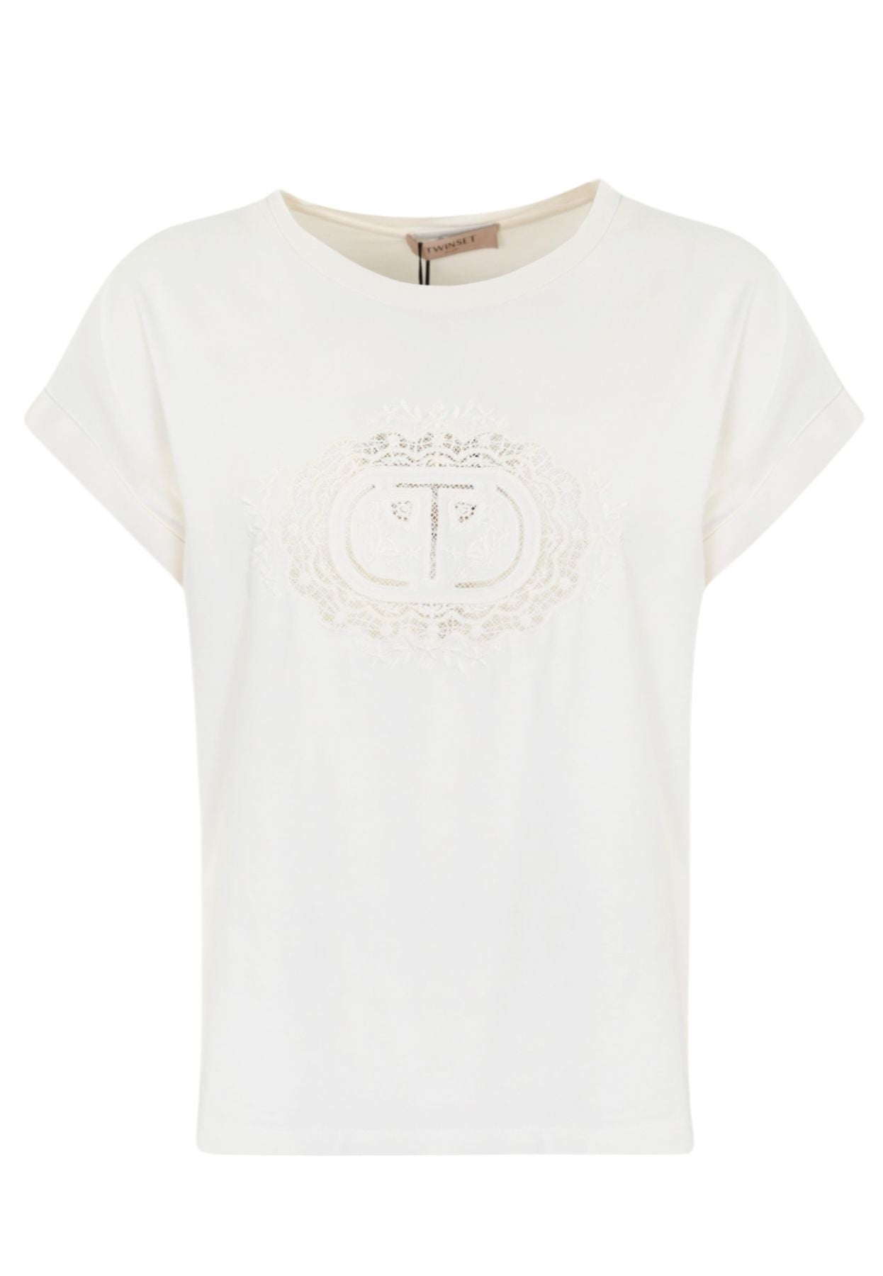 T-Shirt Manica Corta Donna Twinset Con Ricamo  241TT2144