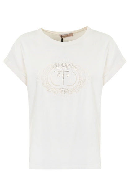 T-Shirt Manica Corta Donna Twinset Con Ricamo  241TT2144