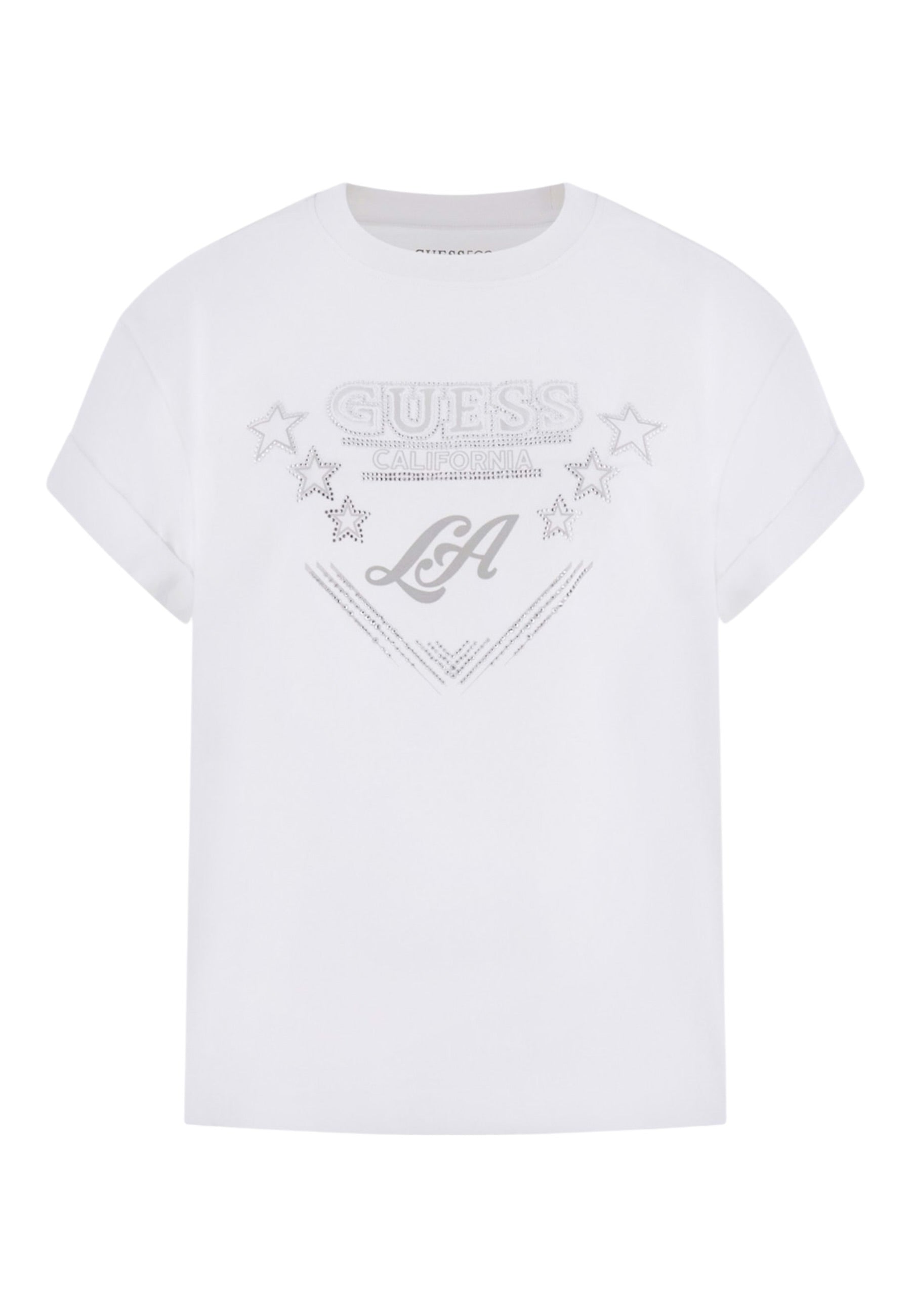 T-Shirt Manica Corta Donna Guess  La Stars W6RI30I3Z14