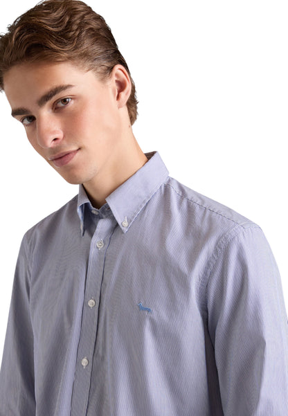 Camicia Manica lunga Uomo Harmont & Blaine A Microrighe Con Bassotto  CRP074013435B