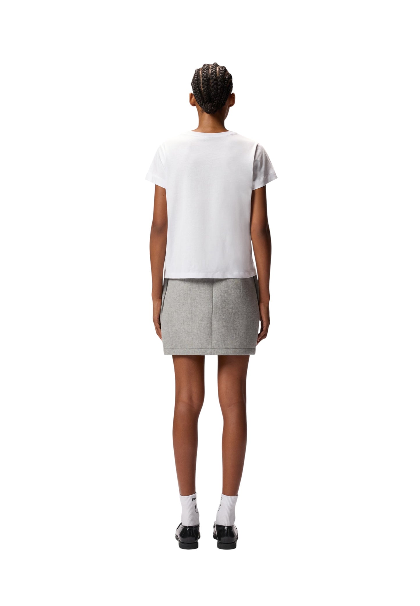 T-Shirt Manica Corta Donna Pinko Stampa Logo Basico 100373A2RE