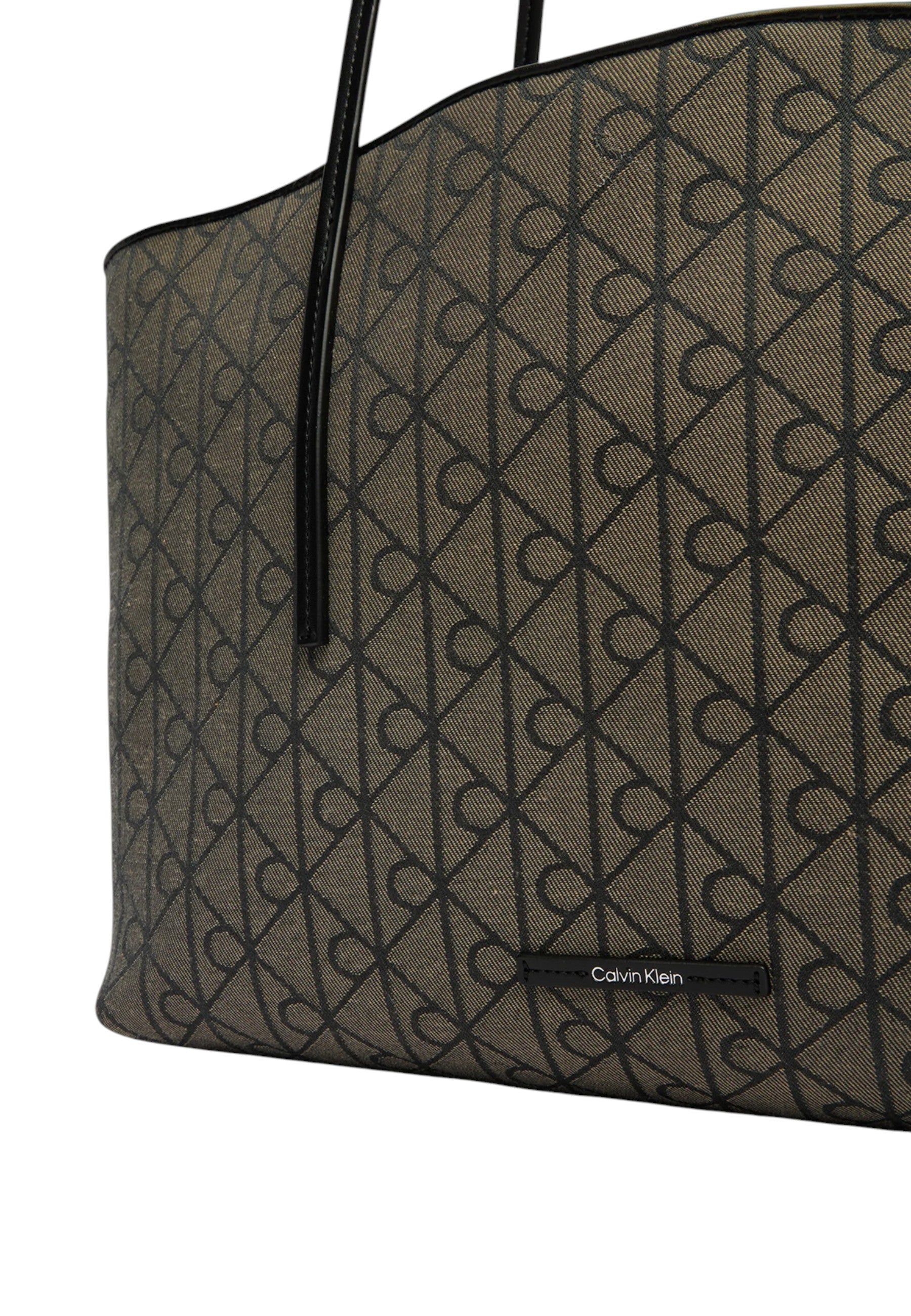 Borsa A Spalla Donna Calvin klein Aop Jacquard Tote W/Pouch Emblem LV04F3750G