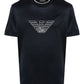 T-Shirt Manica Corta Uomo Emporio Armani Con Logo Ricamato In Rilievo Aquila 3D1TD41JUVZ