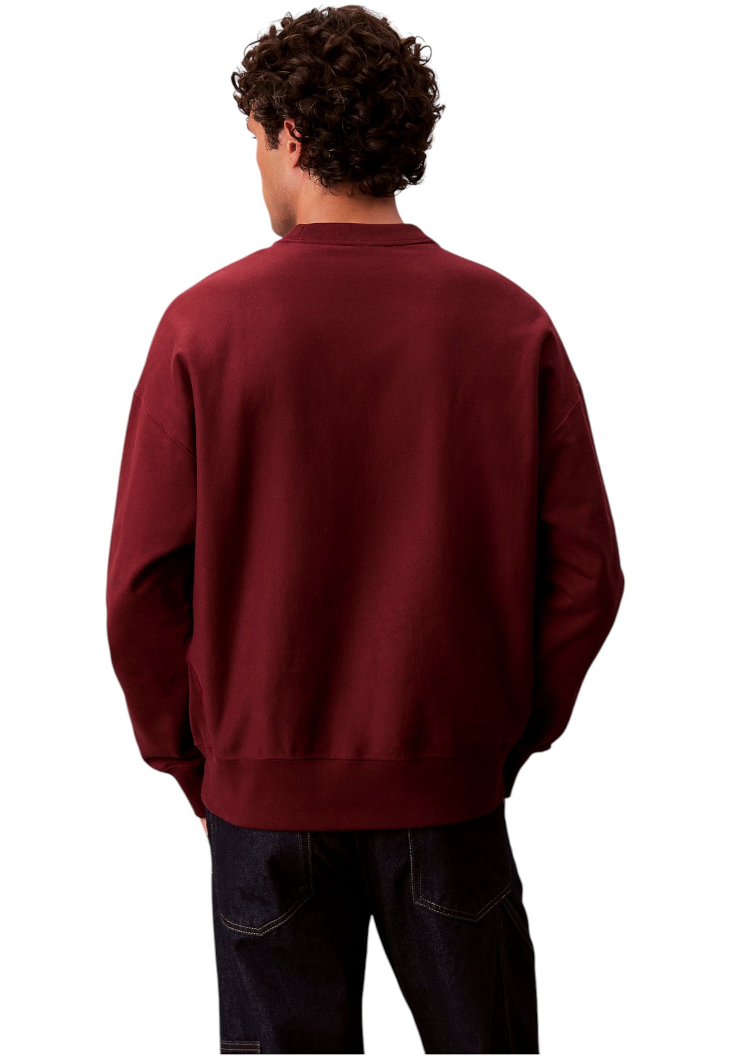 Felpa A Girocollo Uomo Calvin klein Jeans  Premium Terry Monogram LV04RC277G