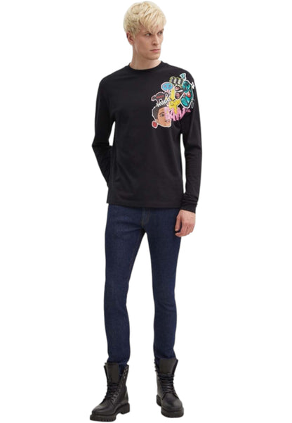 T-Shirt Manica lunga Uomo Hugo Relaxed Fit Dankonis 50517639