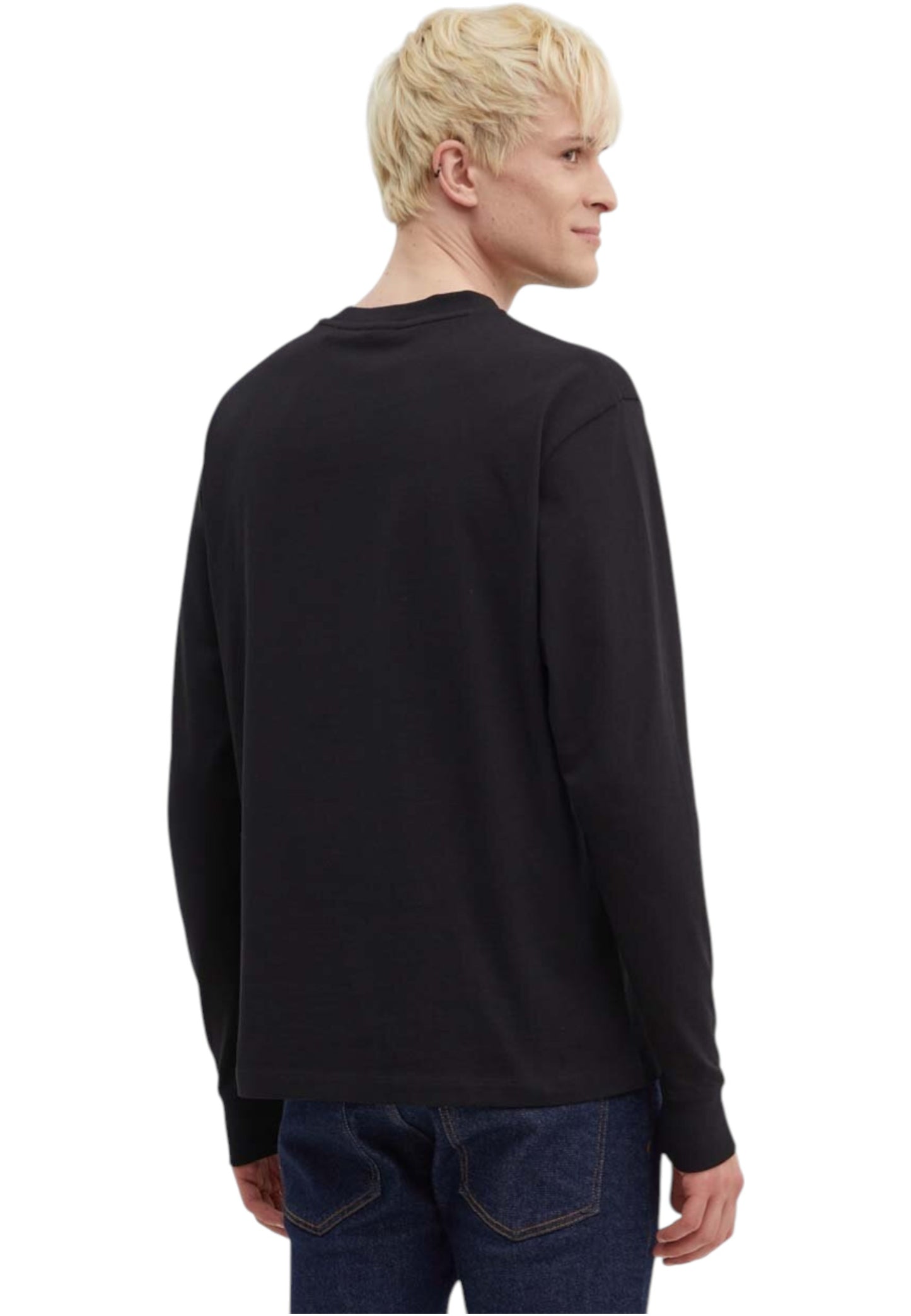 T-Shirt Manica lunga Uomo Hugo Relaxed Fit Dankonis 50517639