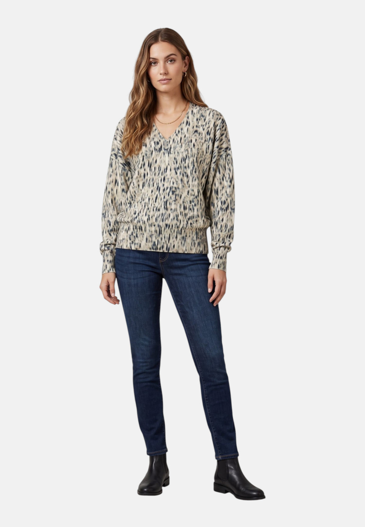 Maglia  Donna Liu Jo Stampata Spotted Chine Lux  WF6311MA52S