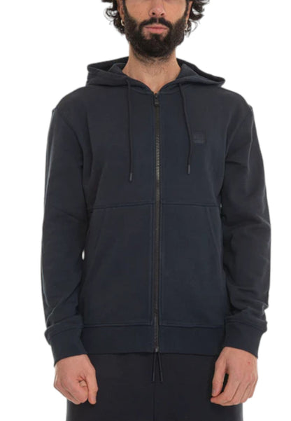 Felpa Con Zip Uomo Boss Con Cappuccio Zetalky 50508578