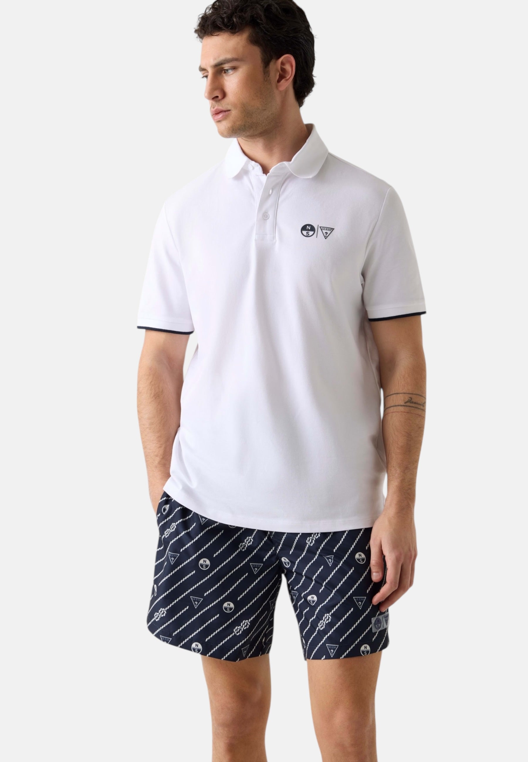 Polo Manica Corta Uomo Guess  Guessxns - Mini Logo M6GP47K3323