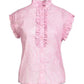 Camicia Senza Maniche Donna Gaelle  In Mussola Con Rouches E Flag GBDP16170