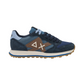 Sneakers Basse Uomo Sun68 Stile Running, Nylon E Suede, Maxi Logo, Bicolor Jaki 2.0 Bicolor Z46122