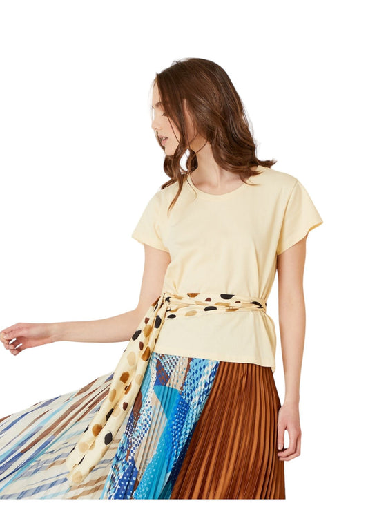 Blusa  Donna Manila Grace  Bimateriale S3JT093CU